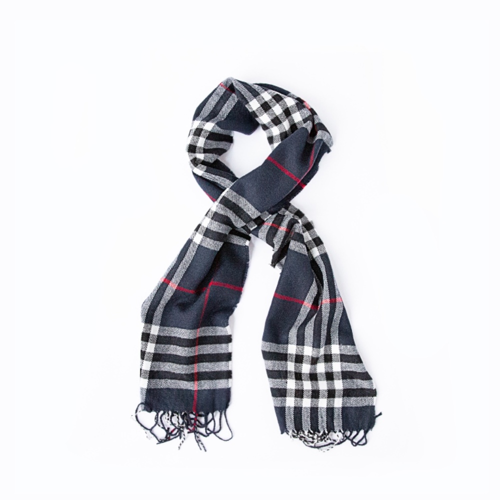 NWT ♡ Navy Classic Tartan Scarf, ON SALE!